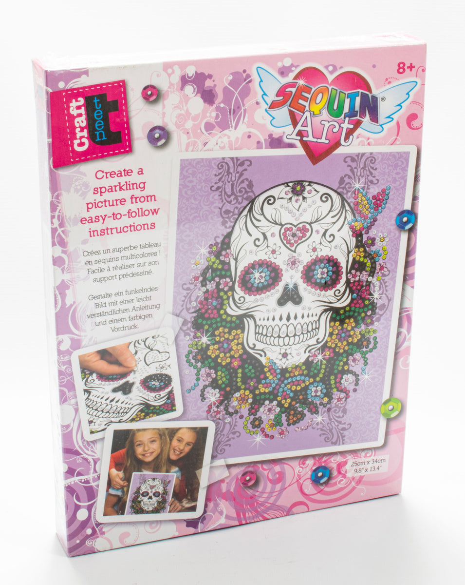 Sequin Art® Craft Teen, Sugar Skull, Sparkling Arts and Crafts