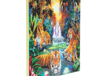 "Tigers at the Jungle Pool" Framed Crystal Art Kit, 40 x 50cm
