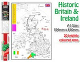 Doodlebugz Poster Art Set Historic Britain & Ireland Map