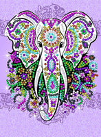 Sequin Art Kit Craft Teen Elephant