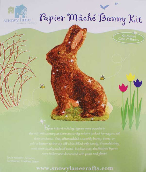 Snowy Lane Paper Mache Bunny Kit