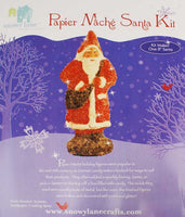 Snowy Lane Paper Mache Santa Claus Kit